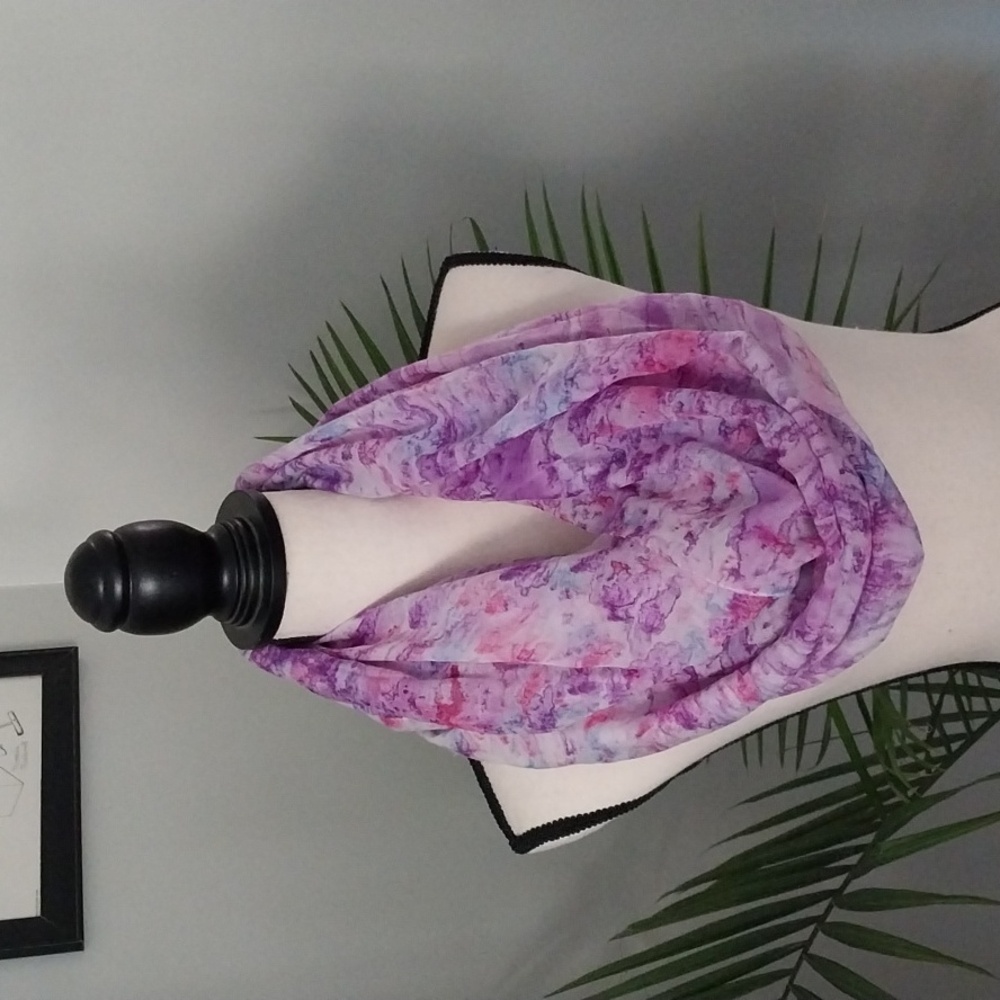 Infinity "water color" scarf